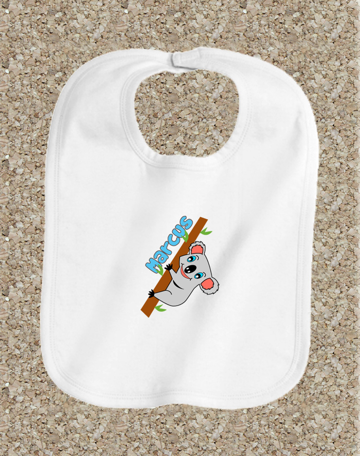 Baby Clothes, Baby Bib, Personalized Bib, White Cotton Bib, Baby Shower